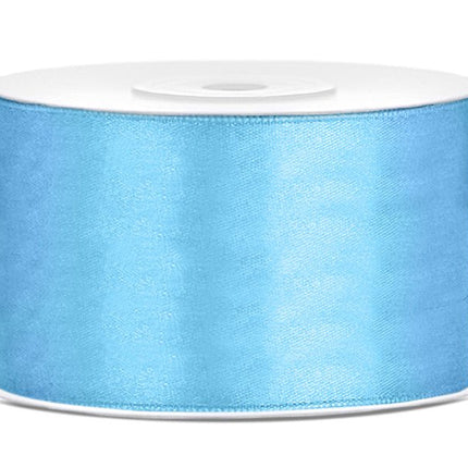 Satijn Lint Lichtblauw 38mm 25m van Partydeco koop je bij Partywinkel