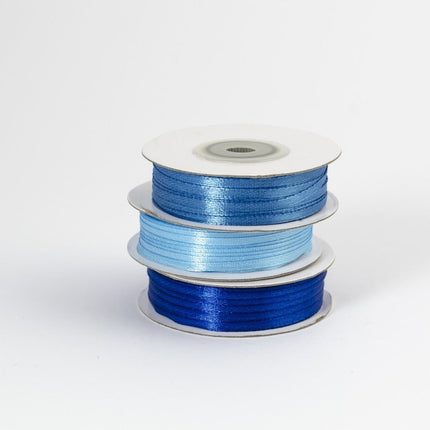Satijn Lint Lichtblauw 3mm 50m van Partydeco koop je bij Partywinkel