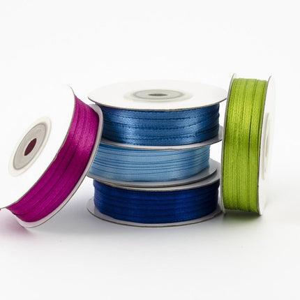 Satijn Lint Lichtblauw 3mm 50m van Partydeco koop je bij Partywinkel