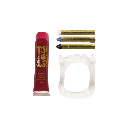 Schminkset Vampier met Gebit 20ml van Fiestas Guirca koop je bij Partywinkel