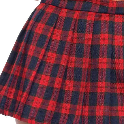 Schoolmeisje Kostuum Wit Rood Dames Leg Avenue van Leg Avenue koop je bij Partywinkel