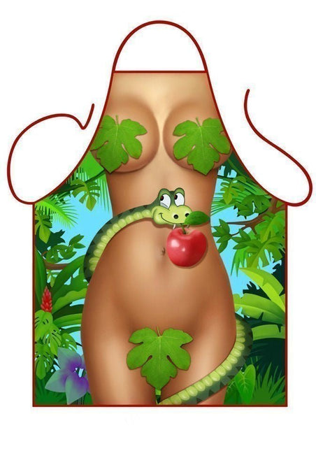 Schort Eva van Partychimp koop je bij Partywinkel