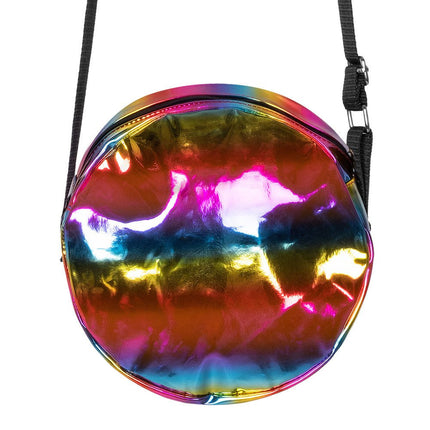 Schoudertasje Holografisch Regenboog 20cm van Boland koop je bij Partywinkel