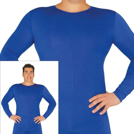 Second Skin Pak Kostuum Blauw Heren van Fiestas Guirca koop je bij Partywinkel