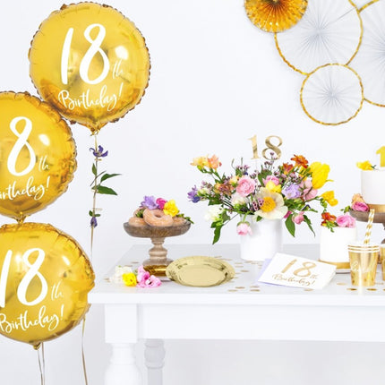 Servetten 18 Jaar Wit 33cm 20st van Partydeco koop je bij Partywinkel