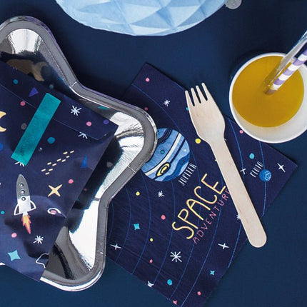 Servetten Space 33cm 20st van Partydeco koop je bij Partywinkel