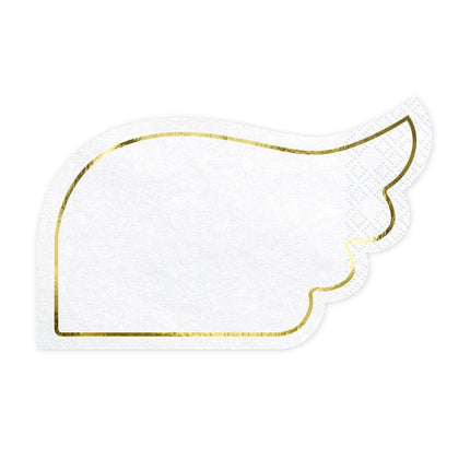 Servetten Vleugels 16cm 20st van Partydeco koop je bij Partywinkel