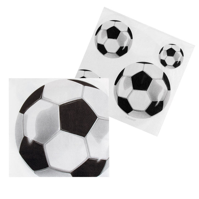 Servetten Voetbal Papier 33cm van Boland koop je bij Partywinkel