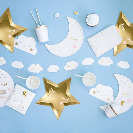 Servetten Wolk 16cm 20st van Partydeco koop je bij Partywinkel