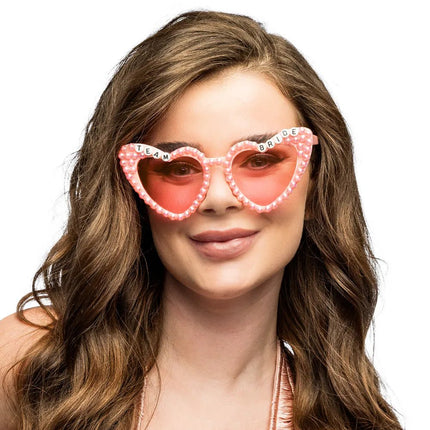 Set 3 partybrillen Bridal pearl (bride en team bride) van Boland koop je bij Partywinkel