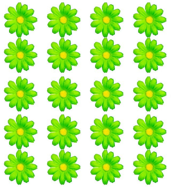 Set Van 20 Decoratieve Groene Bloemen van Widmann koop je bij Partywinkel