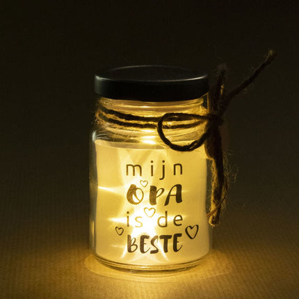 Sfeerlampje Klein Opa 14cm van Paper Dreams koop je bij Partywinkel