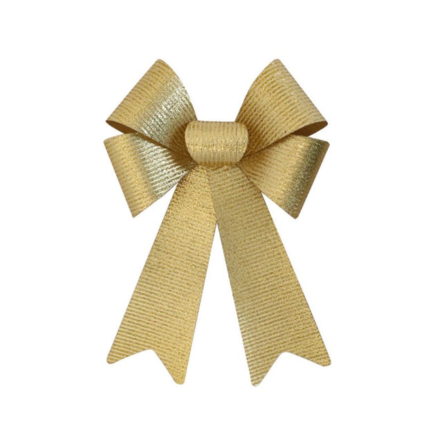 Kultainen rusetti Glitter Stripes 38cm