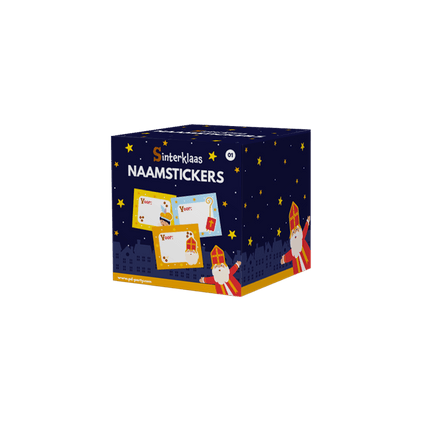 Sinterklaas Naamstickers 50st van Paper Dreams koop je bij Partywinkel