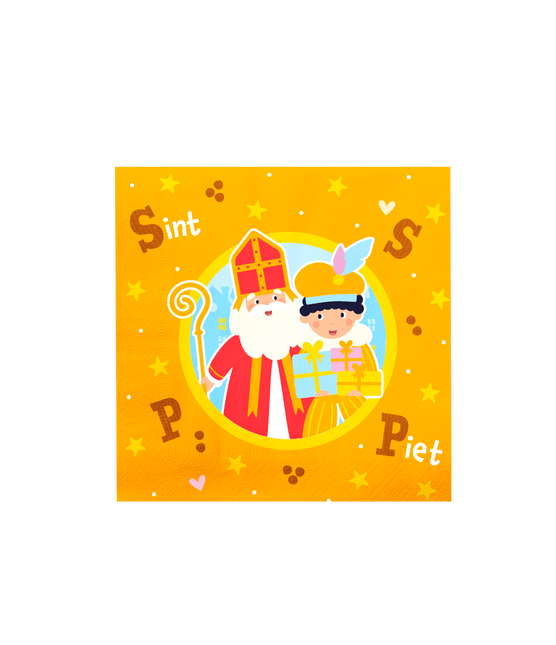 Sinterklaas Servetten 16cm 16st van Paper Dreams koop je bij Partywinkel