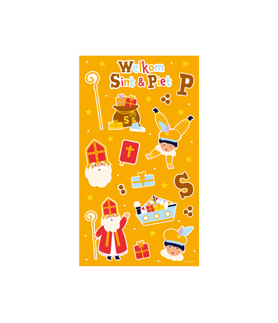 Sinterklaas Stickervellen 4st van Paper Dreams koop je bij Partywinkel