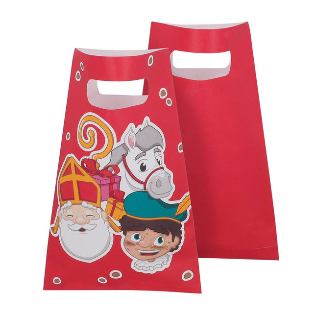 Sinterklaas Uitdeelzakjes Papier 23cm 10st van Boland koop je bij Partywinkel