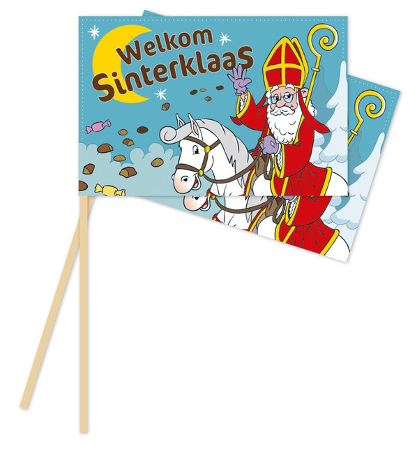 Sinterklaas Zwaaivlaggetjes 10st van WeFiesta koop je bij Partywinkel