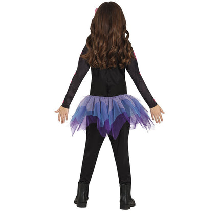 Skelet Halloween Kostuum Meisje Roze van Fiestas Guirca koop je bij Partywinkel