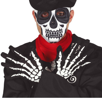 Skelet Handschoenen van Fiestas Guirca koop je bij Partywinkel