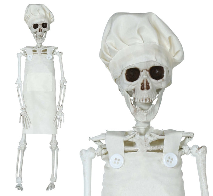 Skelet Hangdecoratie Chef 40cm van Fiestas Guirca koop je bij Partywinkel