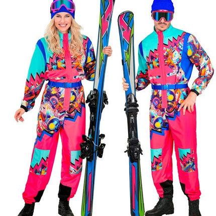 Skier/Snowboarder Roze/Lichtblauw Dames/Heren van Widmann koop je bij Partywinkel
