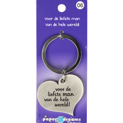 Sleutelhanger Man 10cm van Paper Dreams koop je bij Partywinkel
