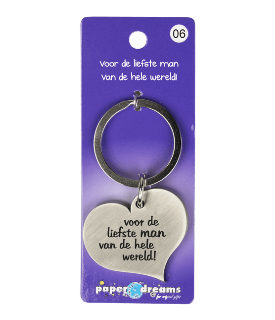 Sleutelhanger Man 10cm van Paper Dreams koop je bij Partywinkel
