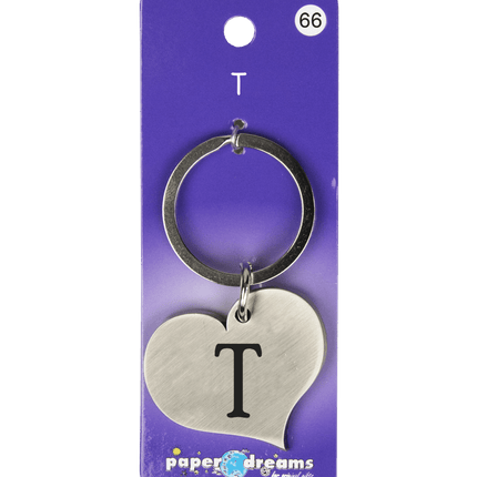 Sleutelhanger T 10cm van Paper Dreams koop je bij Partywinkel