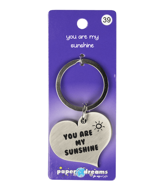 Sleutelhanger Zonneschijn 10cm van Paper Dreams koop je bij Partywinkel