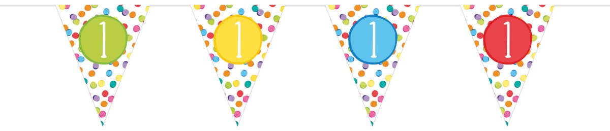 Slinger 1 Jaar Gekleurd 6m van Haza Witbaard koop je bij Partywinkel