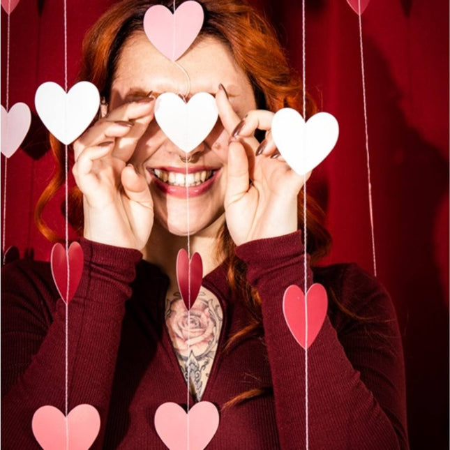 Hartjes Slinger Roze Mini 3m van Folat koop je bij Partywinkel