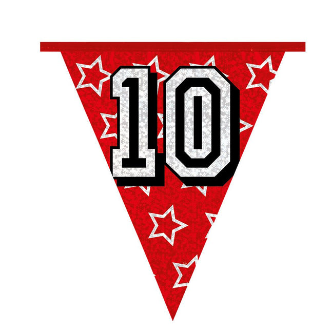 Slingers 10 Jaar Glitter 8m van Boland koop je bij Partywinkel