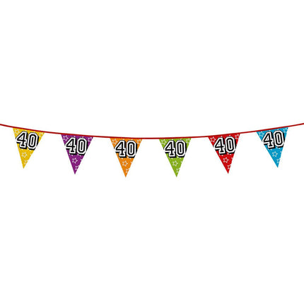 Slingers 40 Jaar Glitter 8m van Boland koop je bij Partywinkel