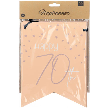 Slingers 70 Jaar Rose Goud 6m van Folat koop je bij Partywinkel