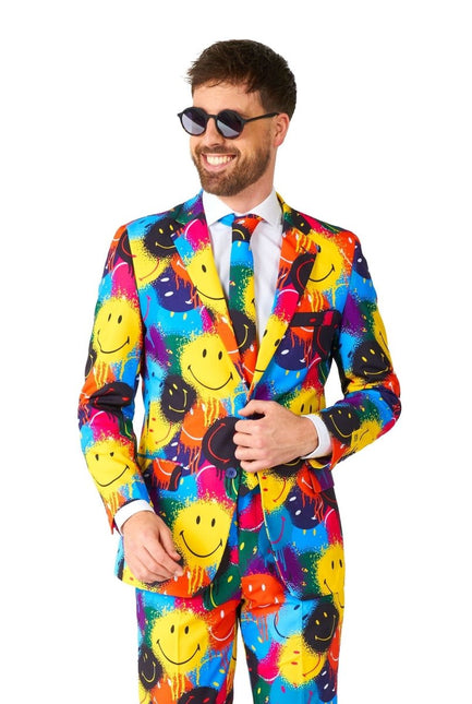 Smiley Drip Pak Heren OppoSuits van OppoSuits koop je bij Partywinkel
