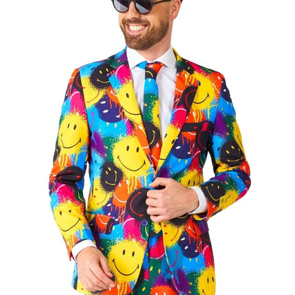 Smiley Drip Pak Heren OppoSuits van OppoSuits koop je bij Partywinkel