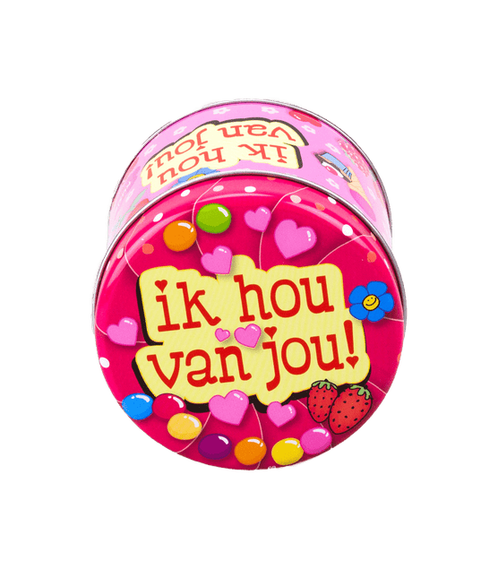 Snoepblik Ik Hou Van Jou 9cm van Paper Dreams koop je bij Partywinkel