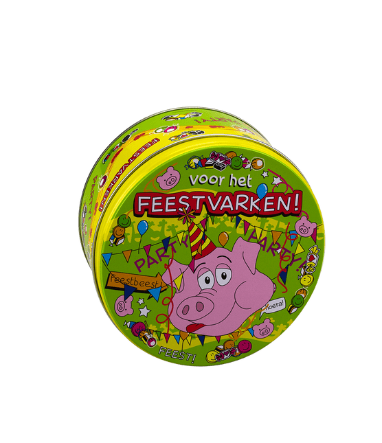 Snoeptrommel Feestvarken 14cm van Paper Dreams koop je bij Partywinkel