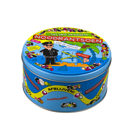 Snoeptrommel Noodrantsoen 14cm van Paper Dreams koop je bij Partywinkel