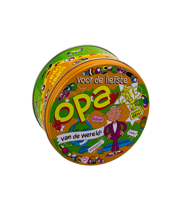 Snoeptrommel Opa 14cm van Paper Dreams koop je bij Partywinkel
