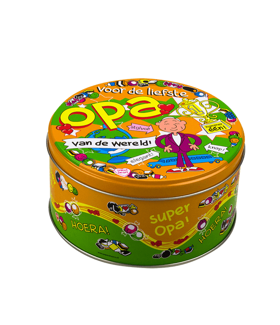 Snoeptrommel Opa 14cm van Paper Dreams koop je bij Partywinkel