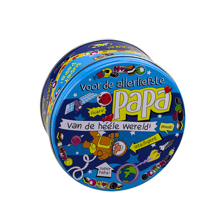 Snoeptrommel Papa 14cm van Paper Dreams koop je bij Partywinkel
