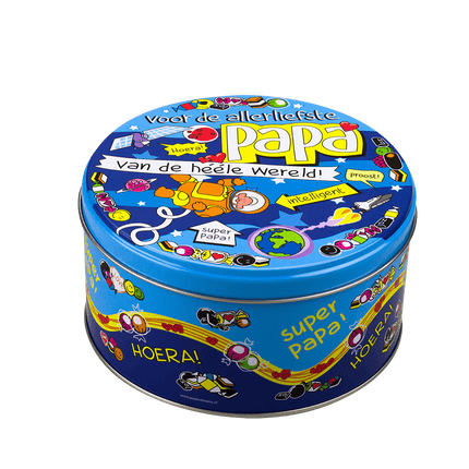 Snoeptrommel Papa 14cm van Paper Dreams koop je bij Partywinkel