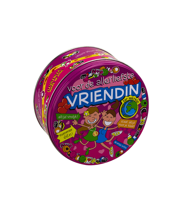 Snoeptrommel Vriendin 14cm van Paper Dreams koop je bij Partywinkel