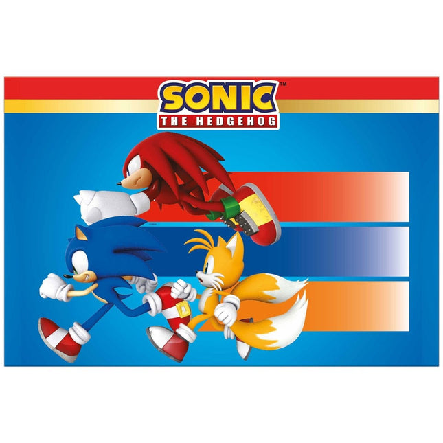 Sonic Tafelkleed 1,8m van Procos koop je bij Partywinkel