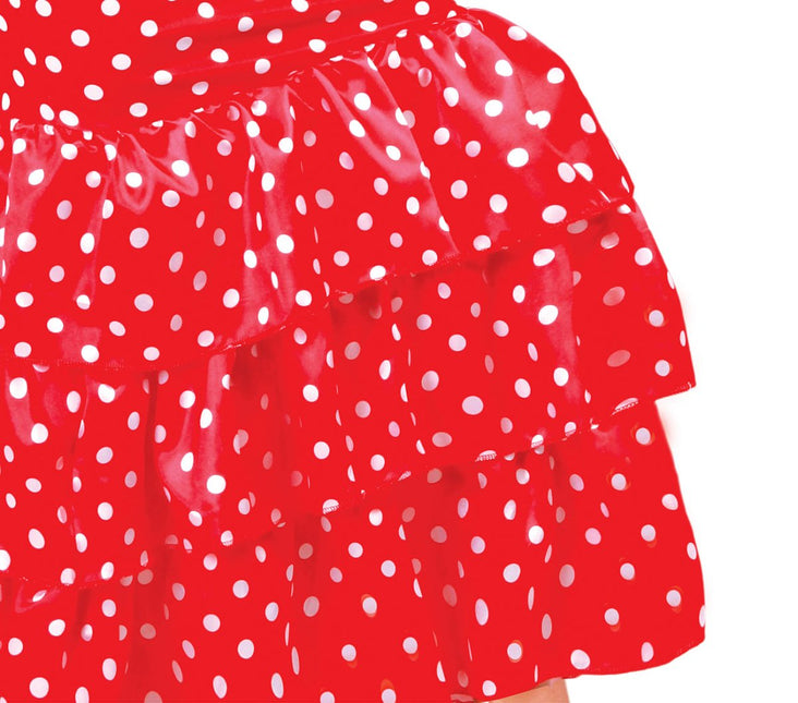 Spaanse Jurk Flamenco Rood van Fiestas Guirca koop je bij Partywinkel