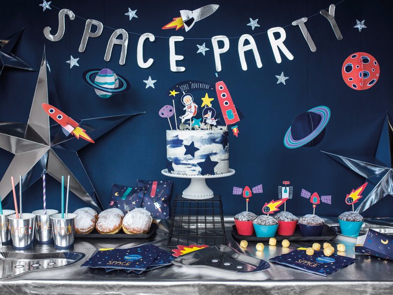 Space Party Borden 29,5cm 6st van Partydeco koop je bij Partywinkel