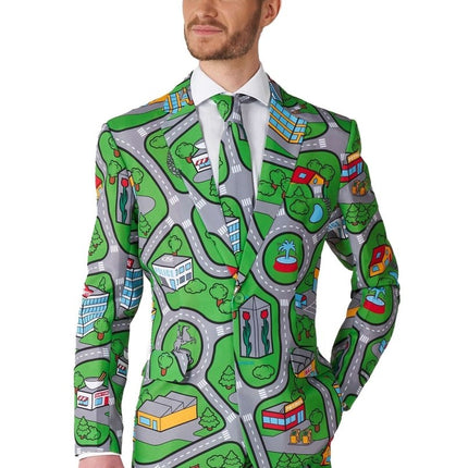 Speelkleed Groen Pak Heren Suitmeister van Suitmeister koop je bij Partywinkel