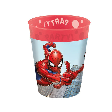 Spiderman Bekers Herbruikbaar 250ml 4st van Procos koop je bij Partywinkel